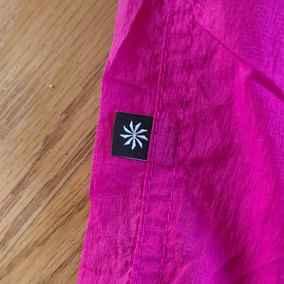 ATHLETA X ALICIA KEY HIGH WAIST UTILITY PANT FUSCHIA CARGO PARACHUTE JOGGER sz 2 - Picture 6 of 9